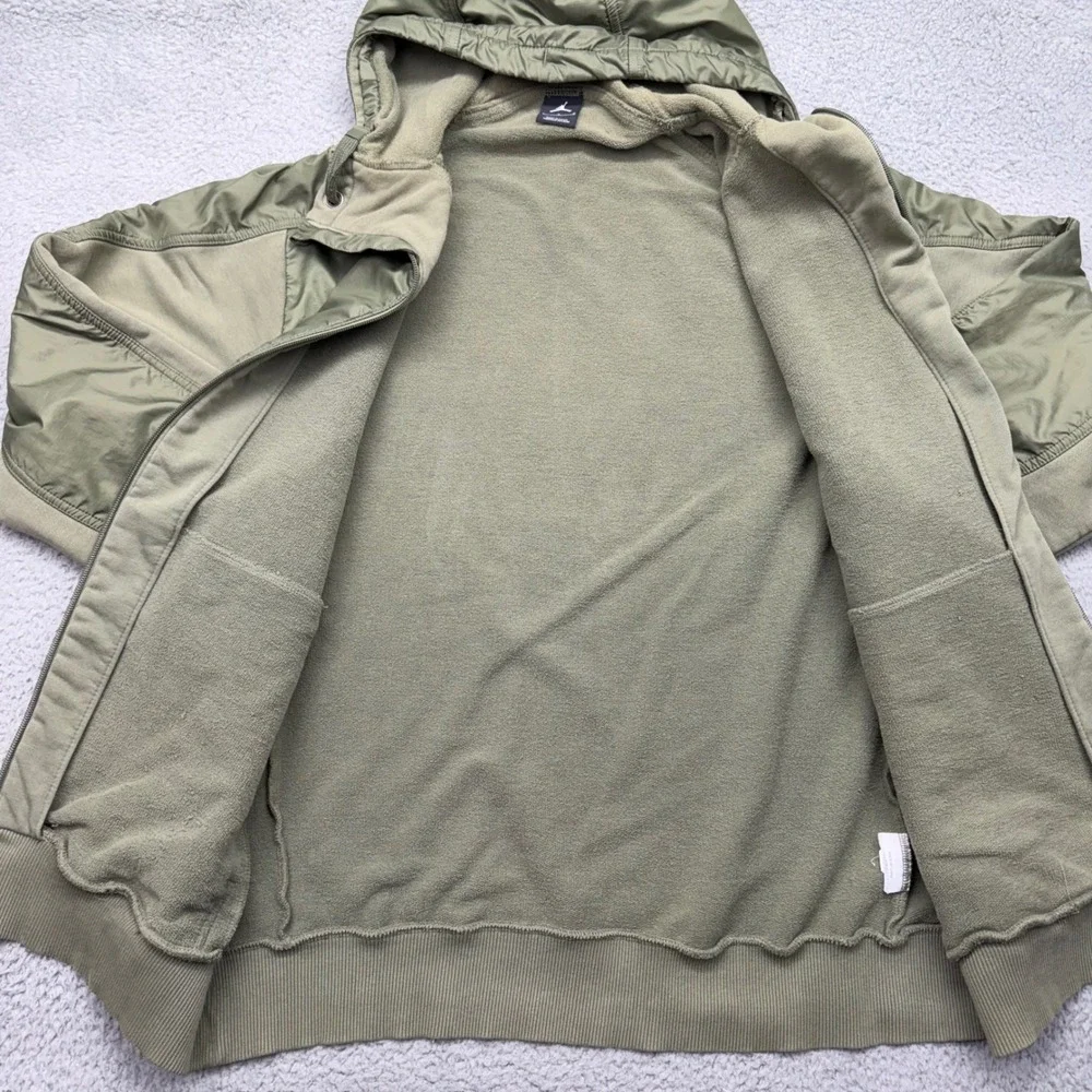 Nike‎ Air Jordan 366765-305 Mens Large Full-Zip Olive Green Hooded Jacket